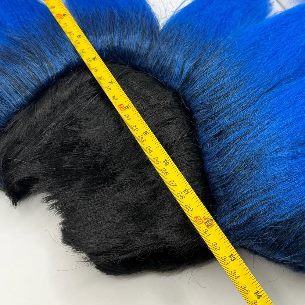 Costume Agent Inc Blue Black Mohawk Wig Spiky Punk Rock Synthetic Hair Kids